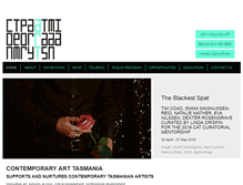 Tablet Screenshot of contemporaryarttasmania.org
